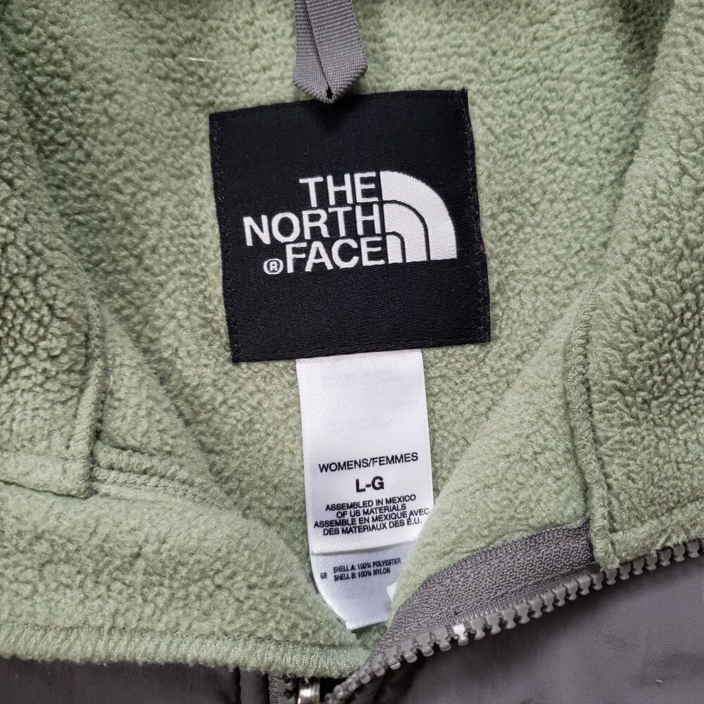 The North Face Denali Polartec Fleece Full Zip Jacket Sage Green Gray Size Large - Picture 4 of 9